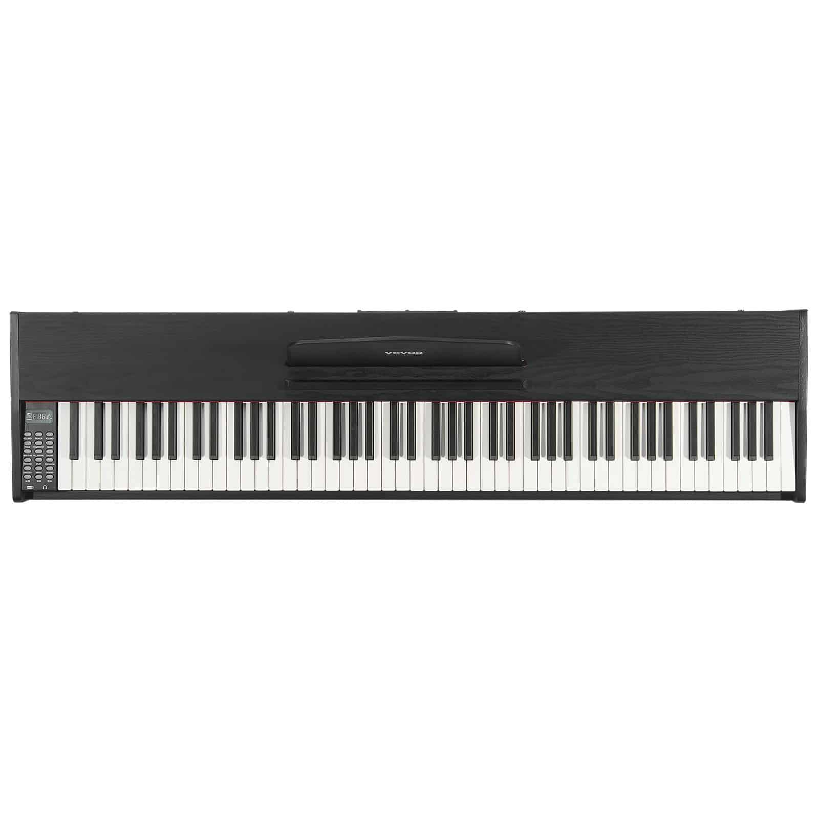 VEVOR 88-Key Fully Weighted Digital Piano with Dual Keyboard, 200 Tones, Bluetooth/MIDI, Speakers, Pedal & Headphone - Pilt 10