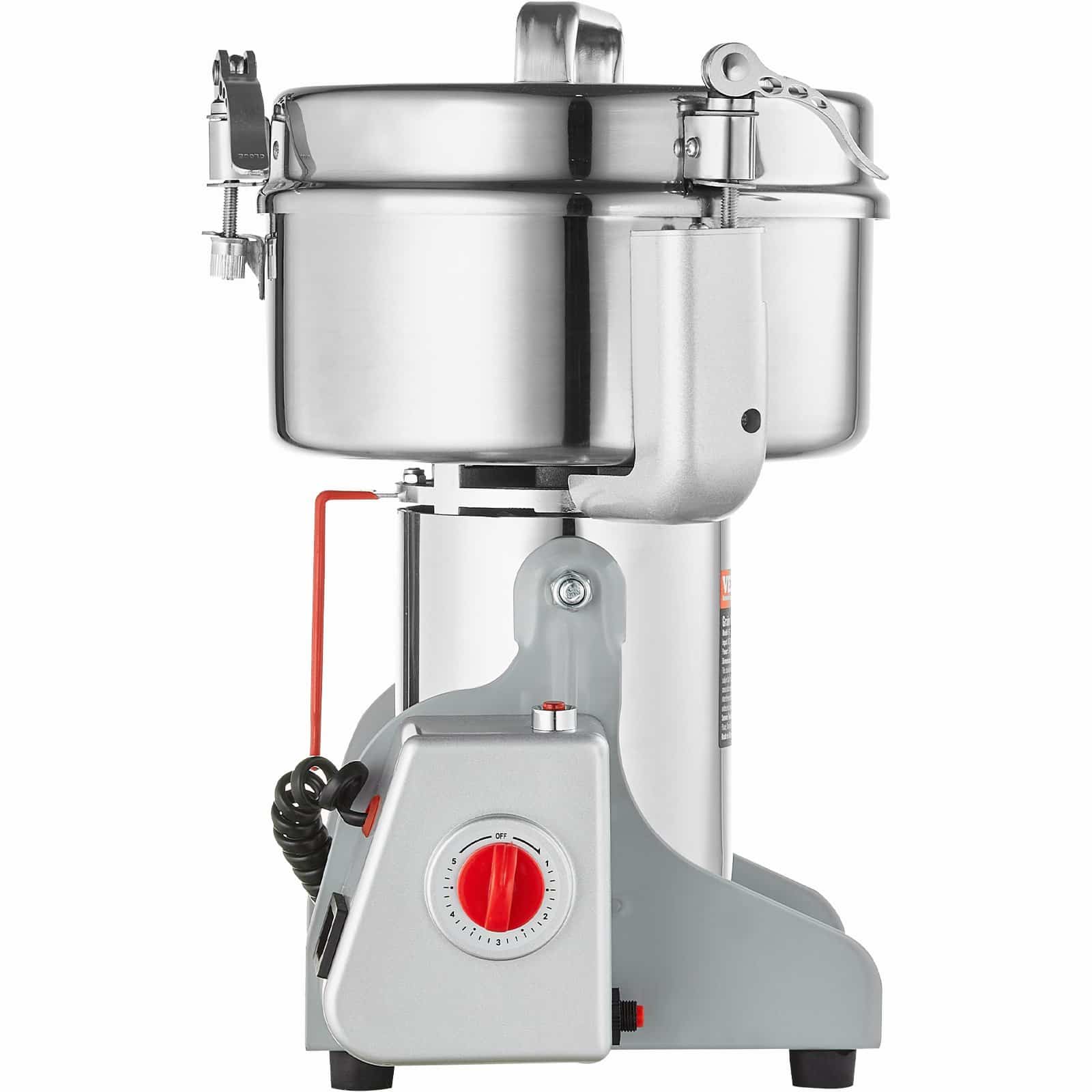 VEVOR 2500g Electric Stainless Steel Grain Grinder 3400W, Swing Type, High-Speed Dry Mill for Spices, Coffee, Corn, Cereals - Image 10