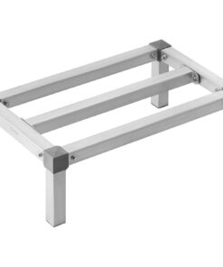VEVOR Adjustable Aluminum Dunnage Rack 61x36x20cm, 454kg Capacity, Corrosion-Resistant Floor Storage for Kitchens, Garages & More