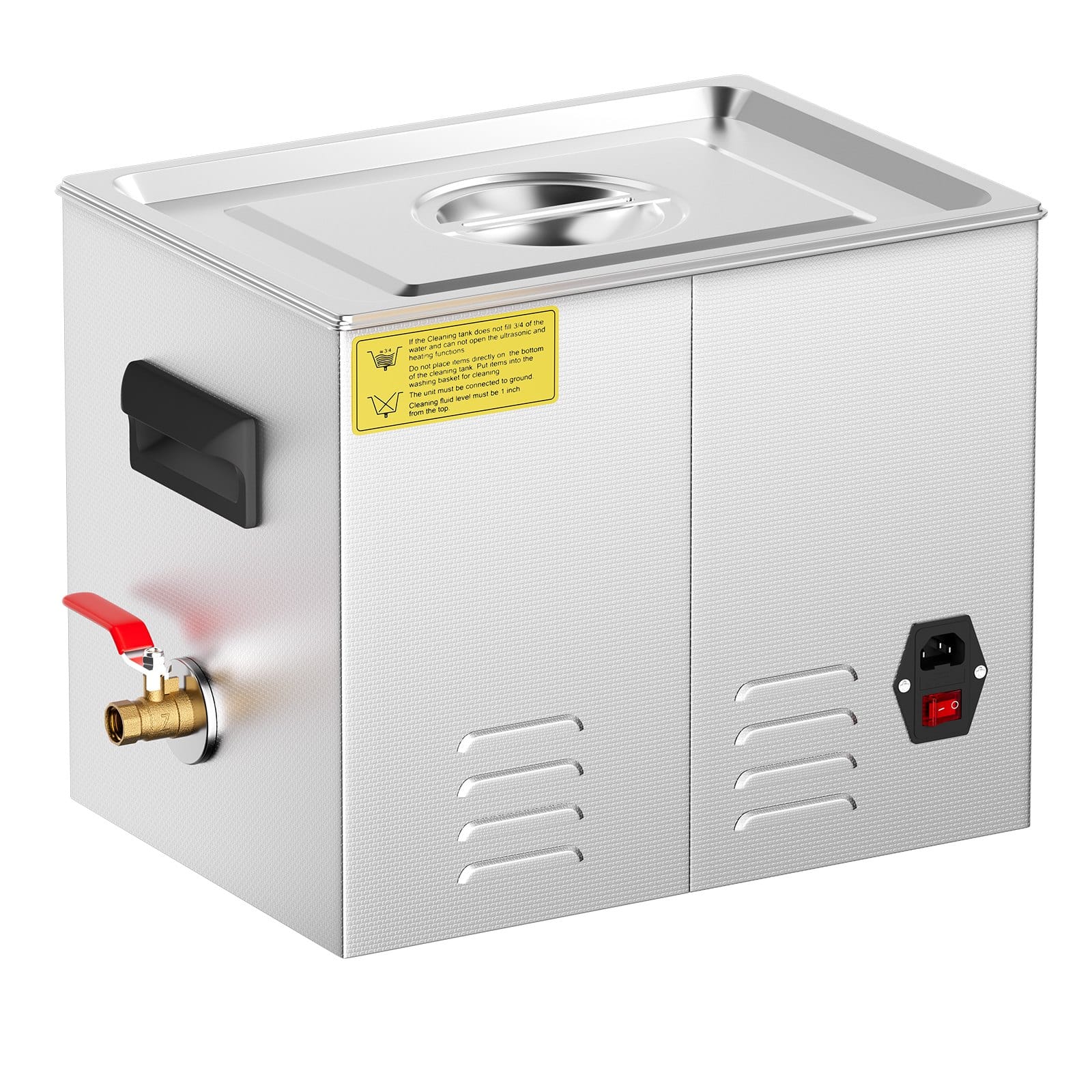 VEVOR 10L Ultrasonic Cleaner with Heater & Timer, 240W Digital Cleaning Machine for Lab Tools, Auto & Engine Parts - Pilt 12