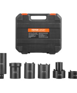 Набор VEVOR из 6 торцевых ключей для ступичных гаек, привод 1,27 см, для Toyota, Ford, GM, 4WD, с кейсом