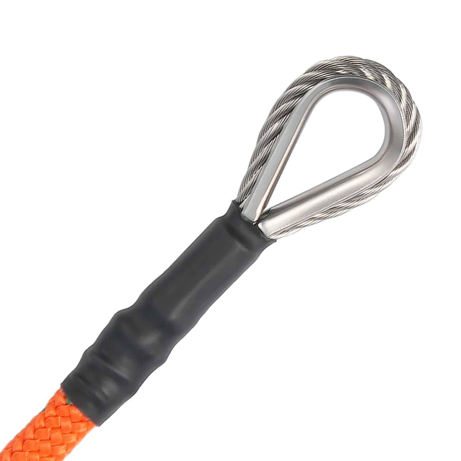 VEVOR 12.7mm Steel Core Flipline 4.8m with Snap Hook & Carabiner, 30kN Tree Climbing Lanyard for Arborist Fall Protection – Paveikslėlis 12