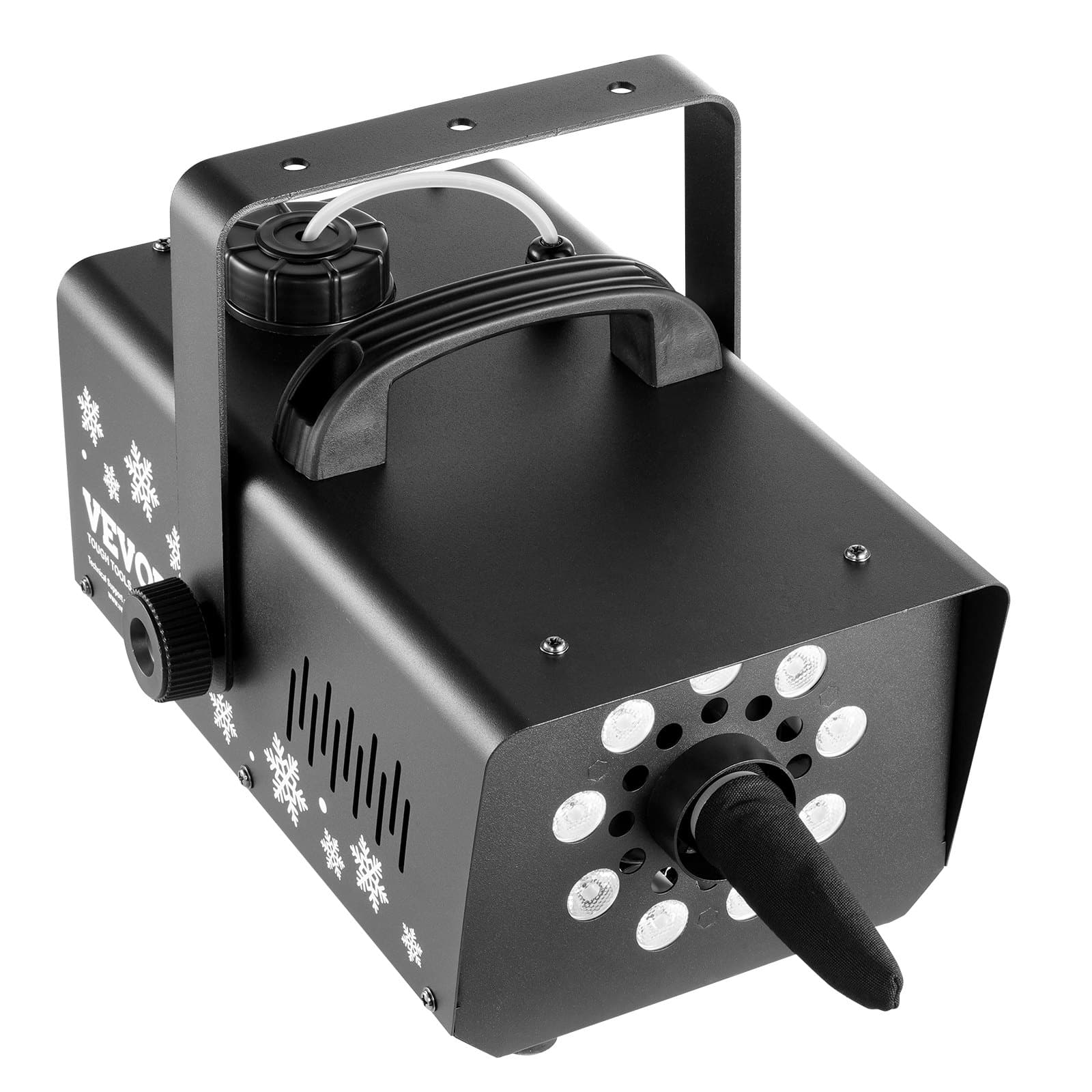 VEVOR 800W Snow Machine with LED Lights, 1L Tank & Remote, Indoor Handheld/Hanging Fake Snow Maker for Parties & Events - Image 12