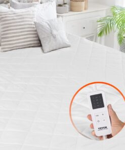 Электрическая простыня VEVOR 150x80 см, с подогревом, 4 режима нагрева, таймер, автоотключение, моющаяся ткань