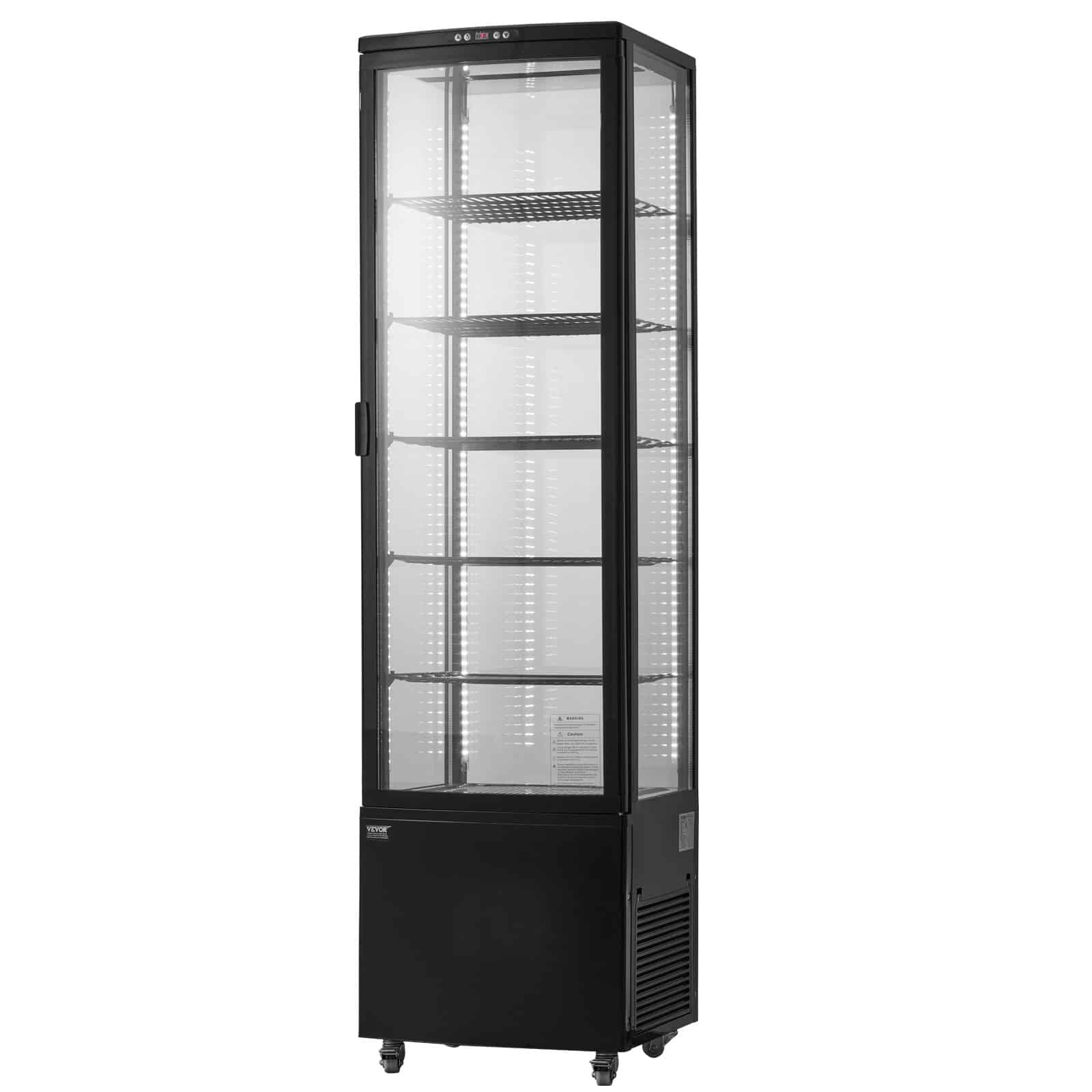 VEVOR 278L Refrigerated Pastry Display Case, 5-Tier Commercial Fridge with LED, Turbo Cooling, for Bakery & Café - Image 9