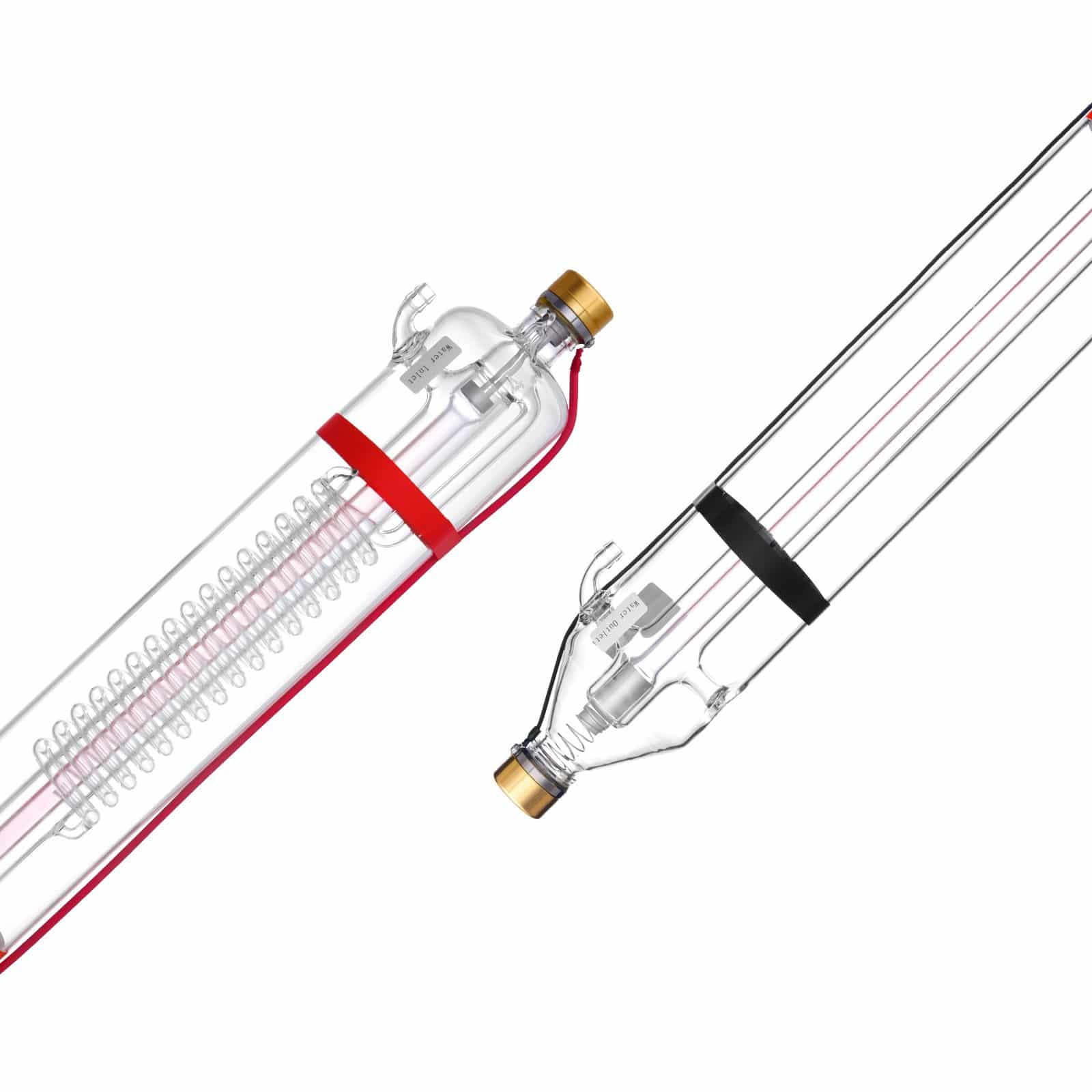 VEVOR 130W CO2 Laser Tube, 1650mm Borosilicate Glass with Metal Head, 80mm Diameter, 10,000h Life, Prewired for Engravers