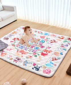 VEVOR Extra Large Baby Play Mat 180x200 cm, Non-Slip, Foldable, Waterproof & Machine Washable Activity Mat for Infants & Toddlers