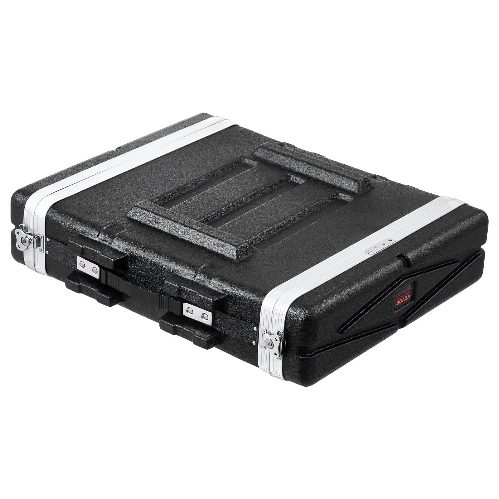 VEVOR 2U 19-Inch ABS Server Rack Case 480mm Depth with Handle, Waterproof & Dustproof, for Studio, Events, Data Centers