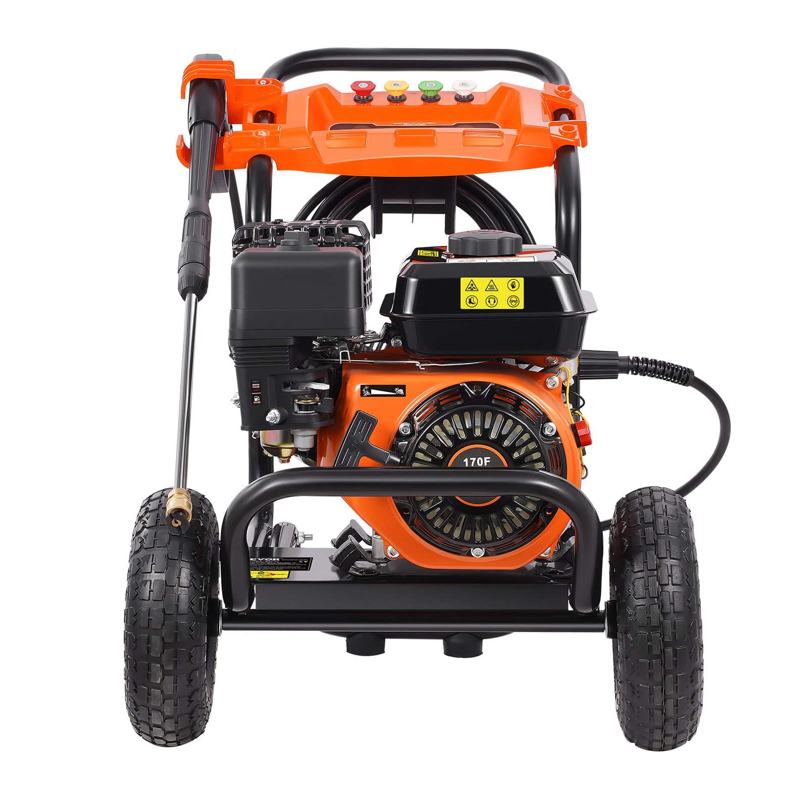 VEVOR 3500 PSI Gas Pressure Washer, 10 L/min, 7 HP, with 5 Nozzles, Aluminum Pump, Spray Gun, for Cars, Patios & Driveways - Pilt 12