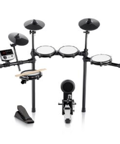 Комплект электрических барабанов VEVOR с 32 наборами барабанов, 480 звуками, USB MIDI, 8 сетчатыми мазками, 10 тарелками для начинающих и взрослых