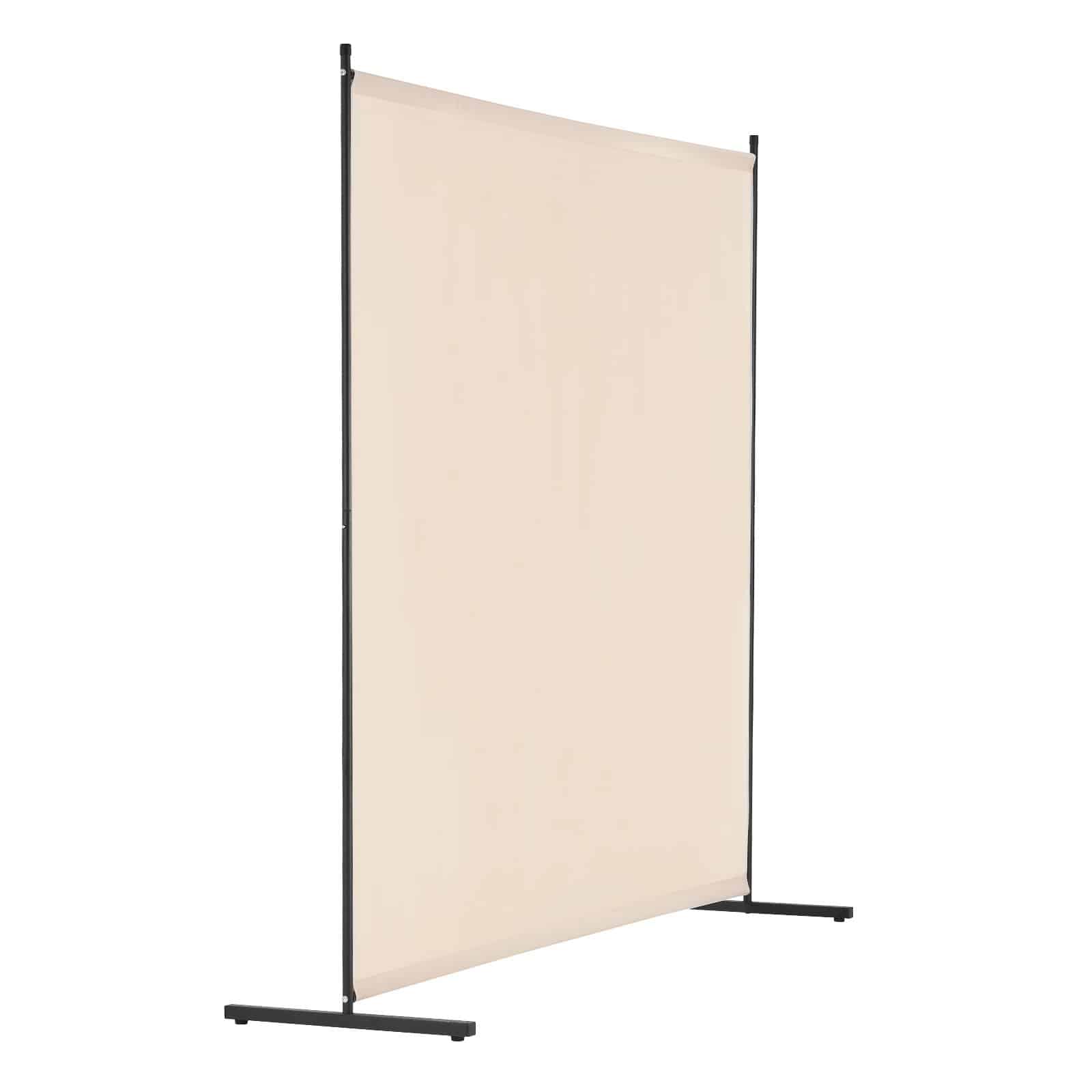VEVOR Beige 1-Panel Freestanding Room Divider, 181×182×50 cm Privacy Screen with Iron Frame for Bedroom, Office, Indoor Use — изображение 10