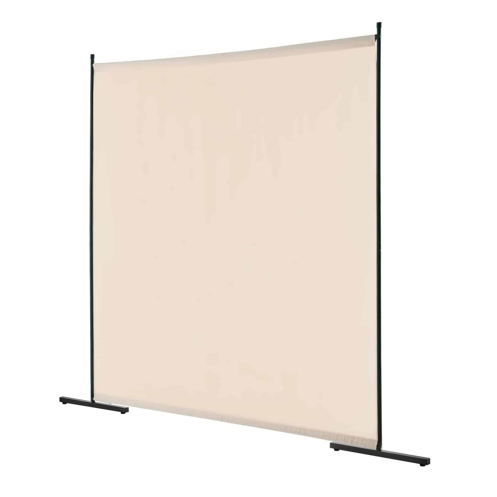 VEVOR Beige 1-Panel Freestanding Room Divider, 181×182×50 cm Privacy Screen with Iron Frame for Bedroom, Office, Indoor Use — изображение 12