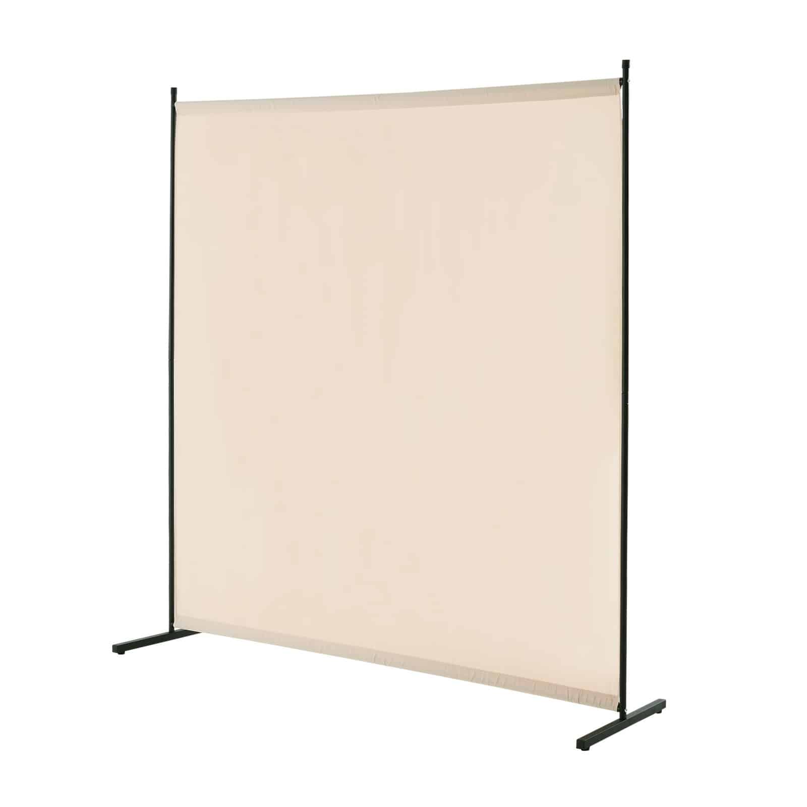 VEVOR Beige 1-Panel Freestanding Room Divider, 181×182×50 cm Privacy Screen with Iron Frame for Bedroom, Office, Indoor Use — изображение 9
