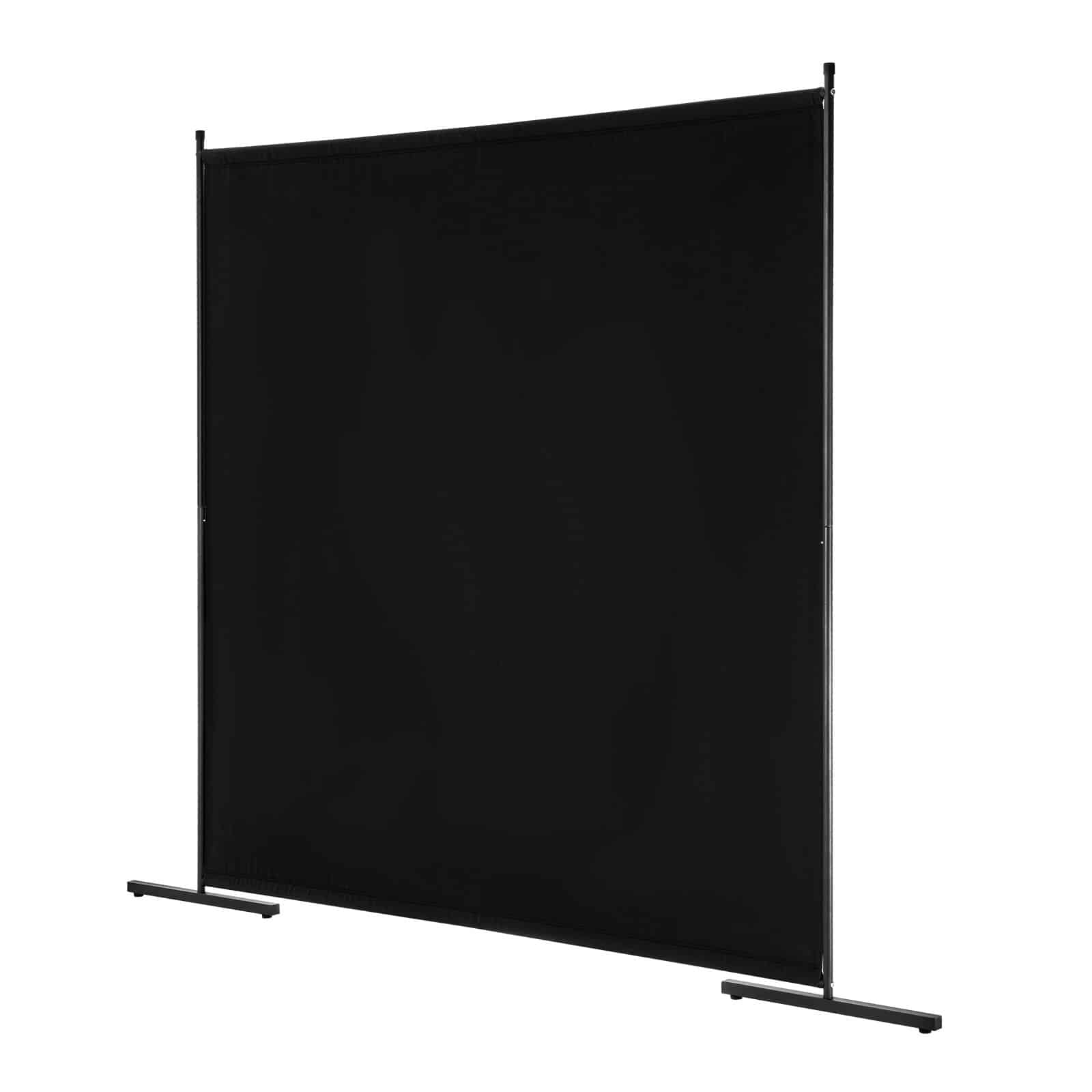VEVOR 181x181 cm Freestanding Room Divider, Waterproof Oxford Fabric Privacy Screen for Home, Office, Black, Single Panel — изображение 12