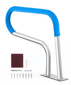 VEVOR Stainless Steel Pool Handrail 81x58cm with Non-Slip Grip, Rust-Proof Safety Rail for Indoor/Outdoor Pools & Spas