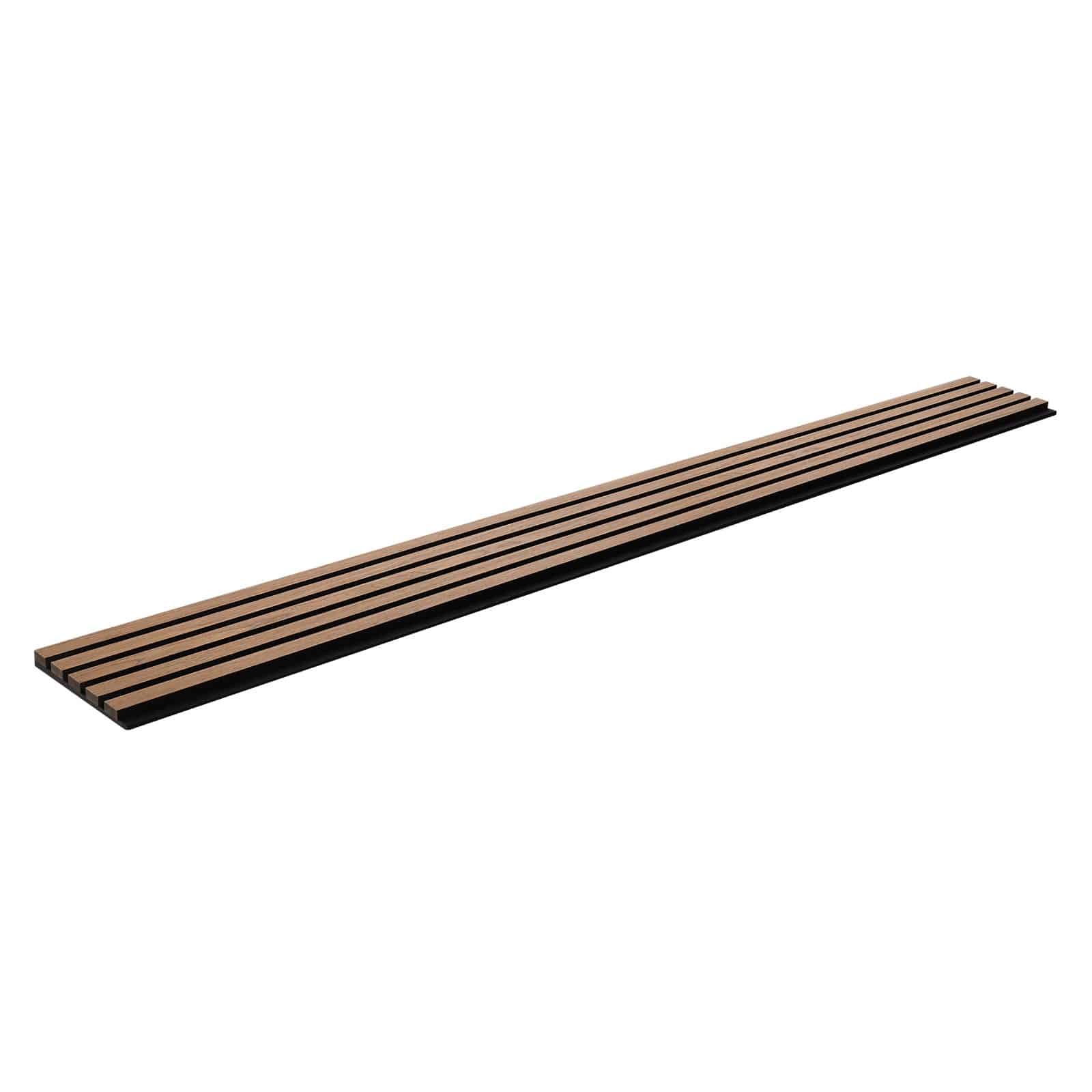 VEVOR Walnut Acoustic Wood Slat Panels 20x240cm MDF Wall Panels for Modern Interior, Noise Reduction & Easy Install, 1pc - Image 10