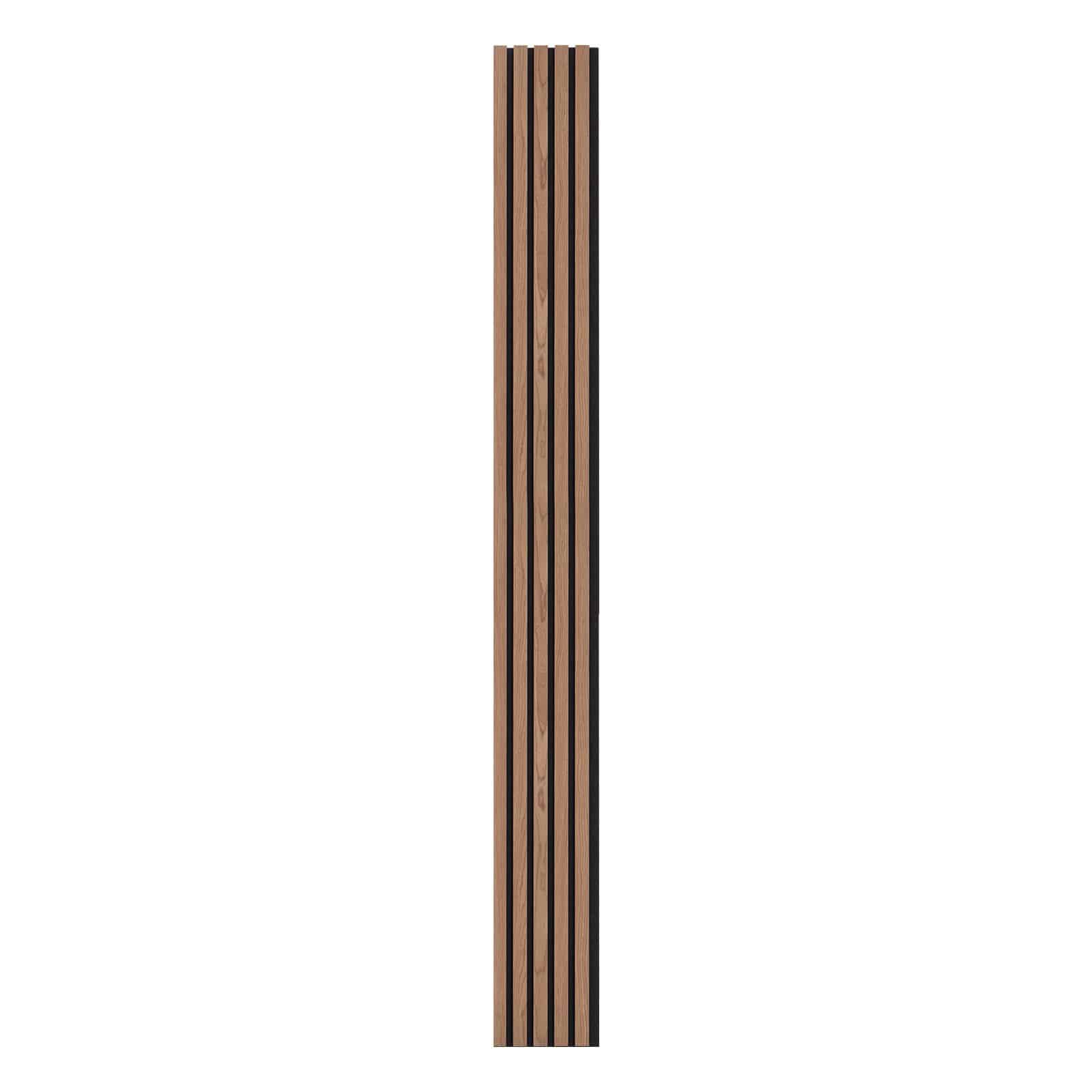VEVOR Walnut Acoustic Wood Slat Panels 20x240cm MDF Wall Panels for Modern Interior, Noise Reduction & Easy Install, 1pc - Image 9