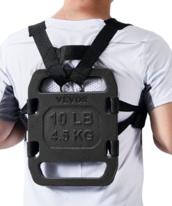 VEVOR 2 x 4,5 кг чугунные грузы с ремнями, регулируемые рюкзачные утяжелители для рукинга и силовых тренировок