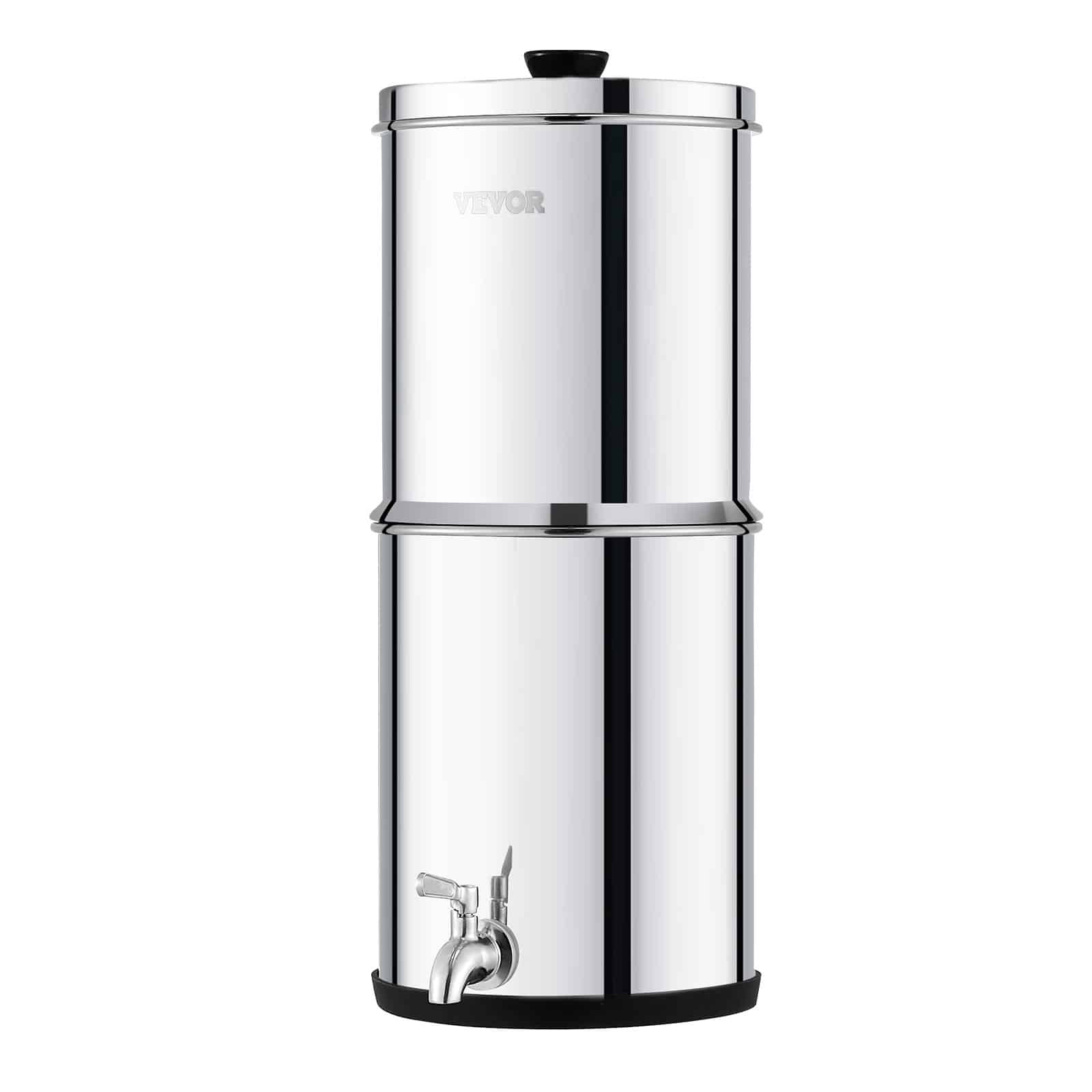 VEVOR 8.5L Gravity Water Filter System, 304 Stainless Steel, 2 Carbon Filters, Reduces Chlorine & Lead, for Home/Camping/RV - Image 9