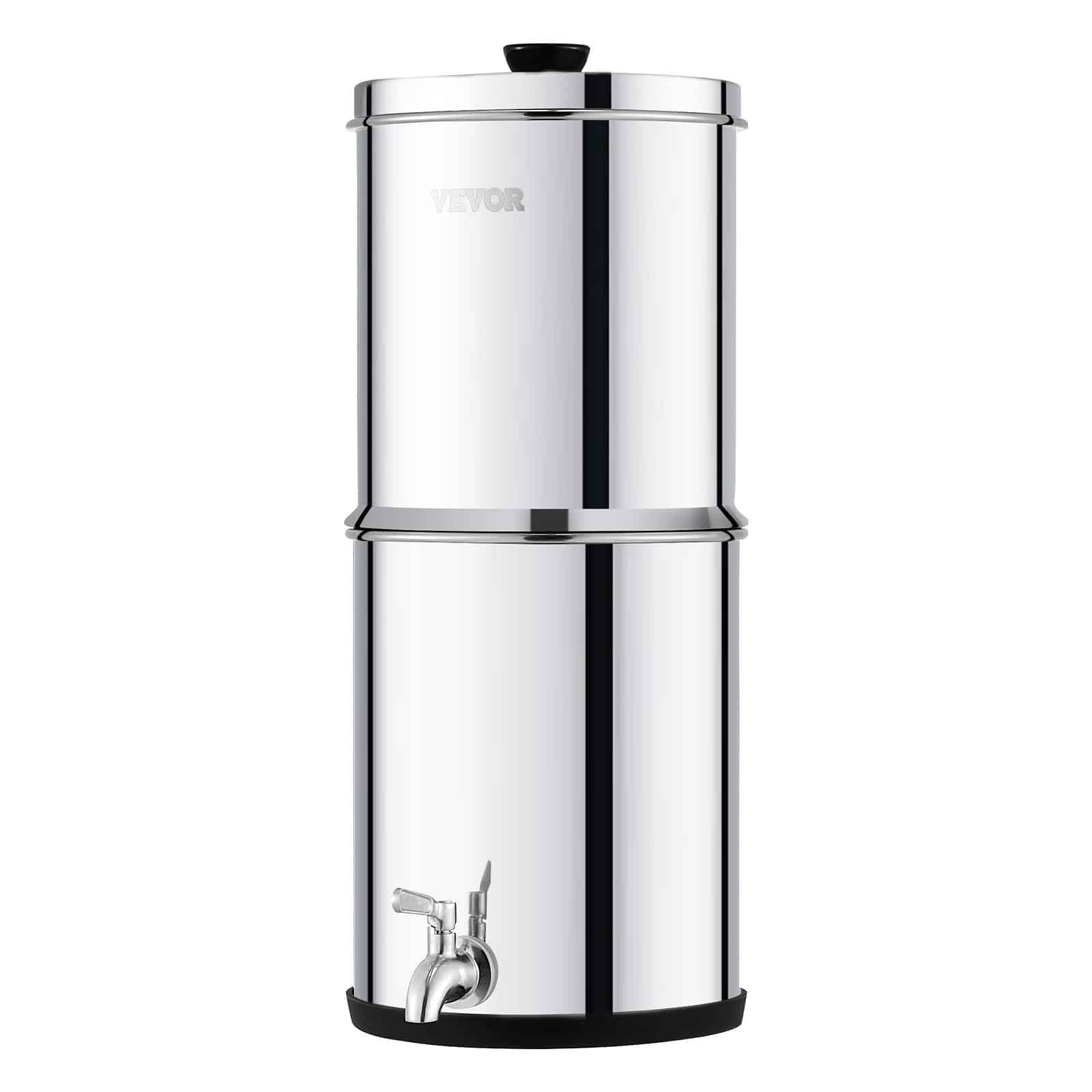 VEVOR 5.5L Gravity Water Filter System, 304 Stainless Steel, 2 Carbon Filters, Reduces 99% Chlorine & Lead, for Home/Camping - Image 12