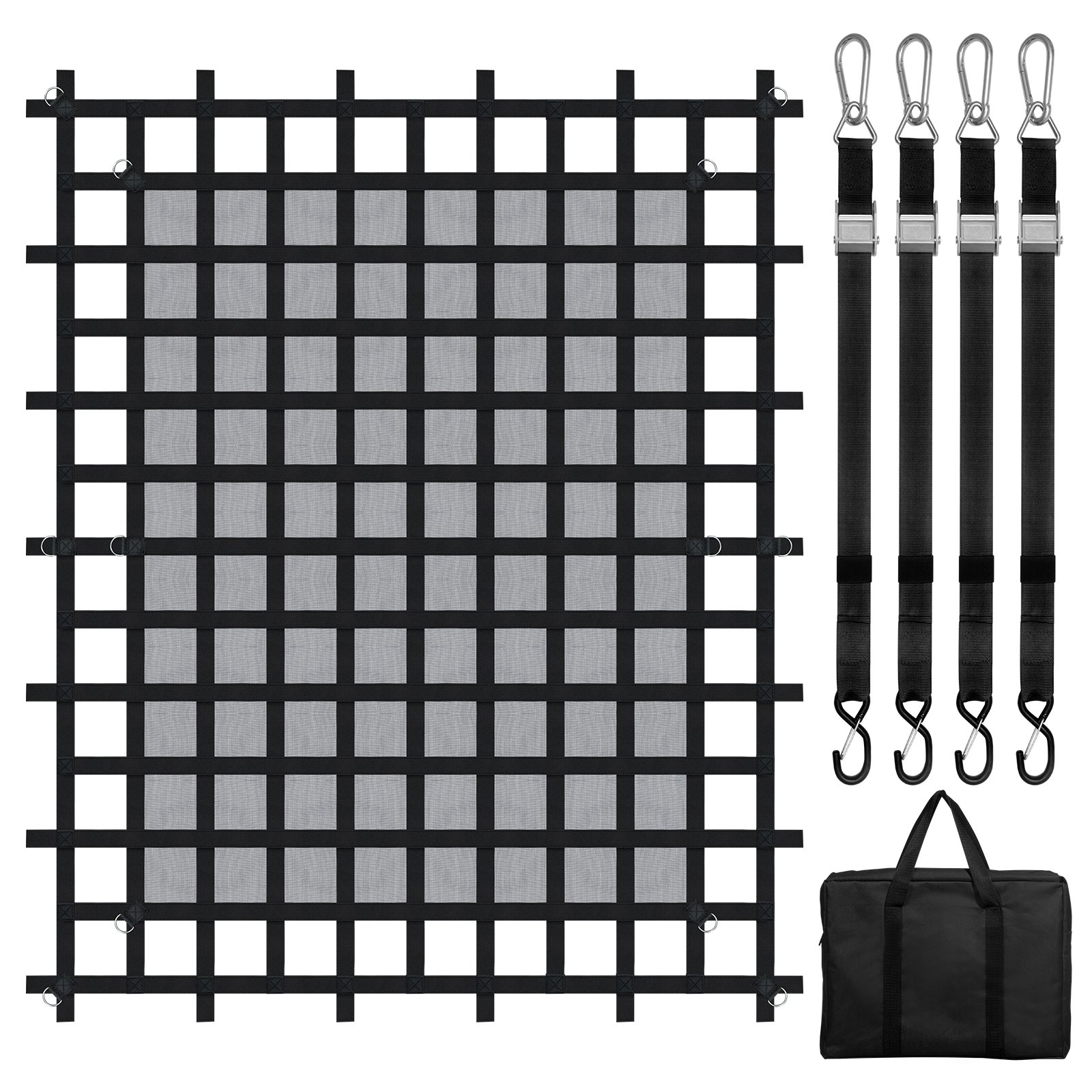 VEVOR Heavy Duty Cargo Net 244x206 cm for Truck Bed, Weatherproof, Adjustable Straps, Hooks, for Pickup/Jeep/SUV/Boat — изображение 9