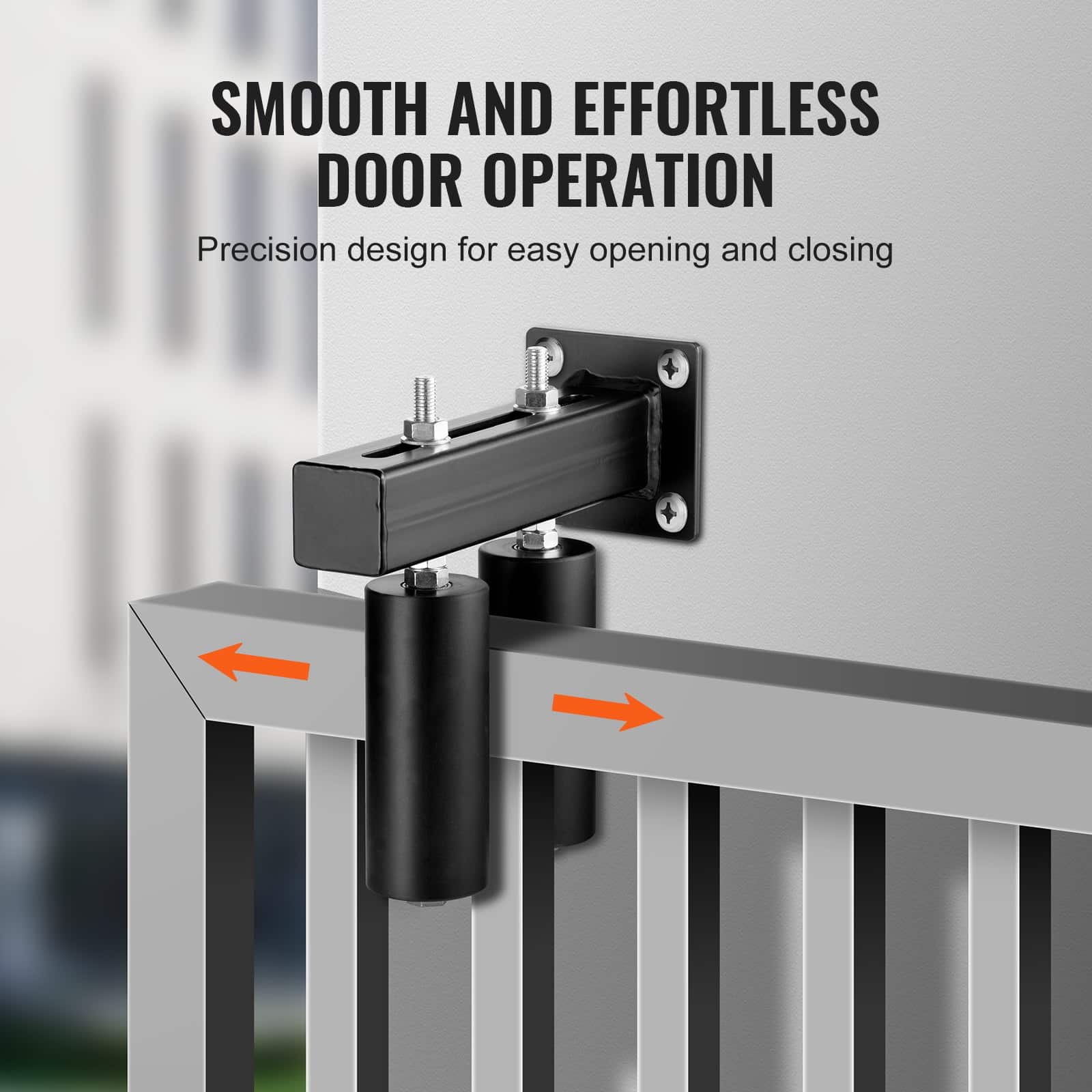 VEVOR Heavy-Duty Sliding Gate Hardware Kit with 15 cm Nylon Rollers & T-Bracket – Adjustable, Rust-Resistant, Easy Install - Image 5