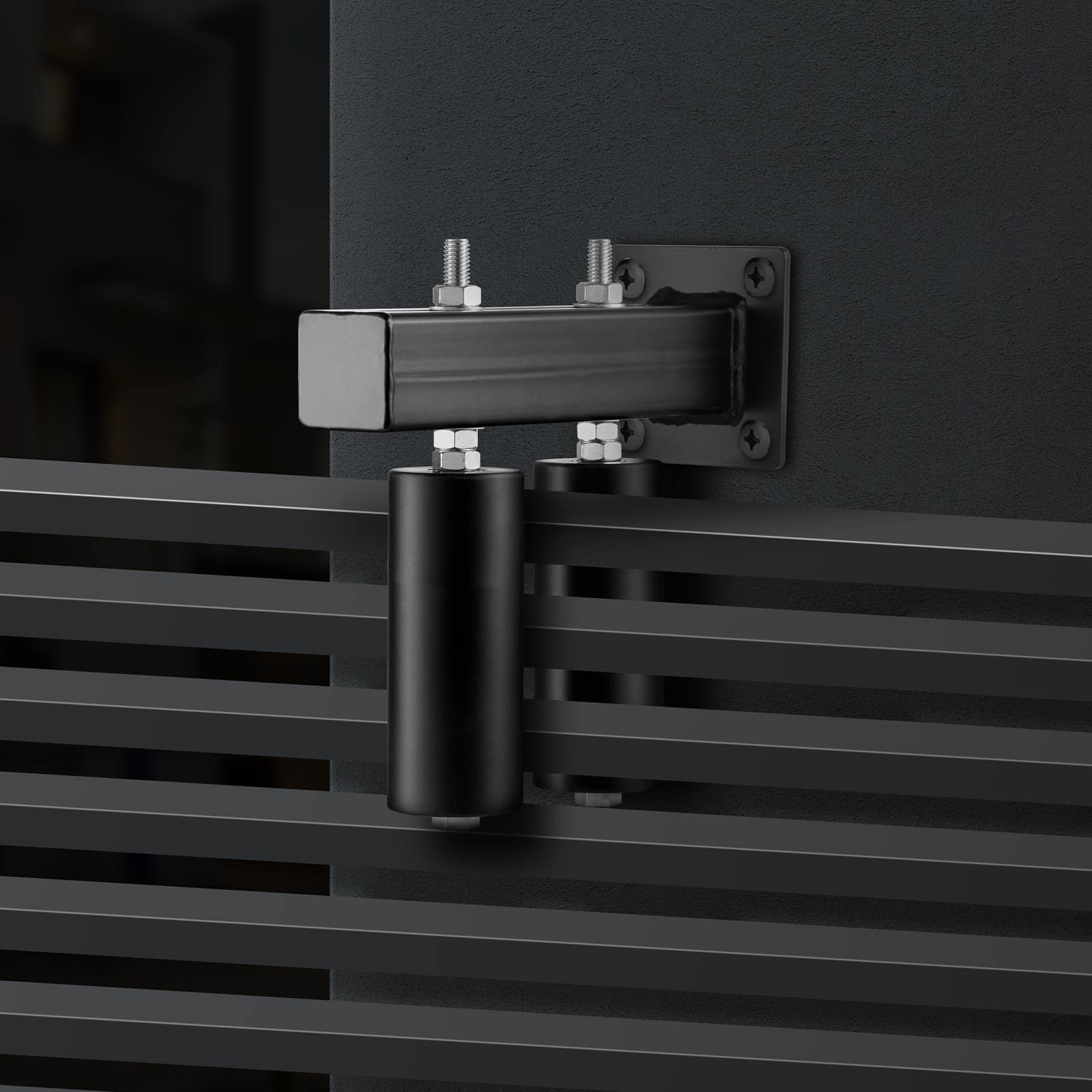 VEVOR Heavy-Duty Sliding Gate Hardware Kit with 15 cm Nylon Rollers & T-Bracket – Adjustable, Rust-Resistant, Easy Install - Image 8