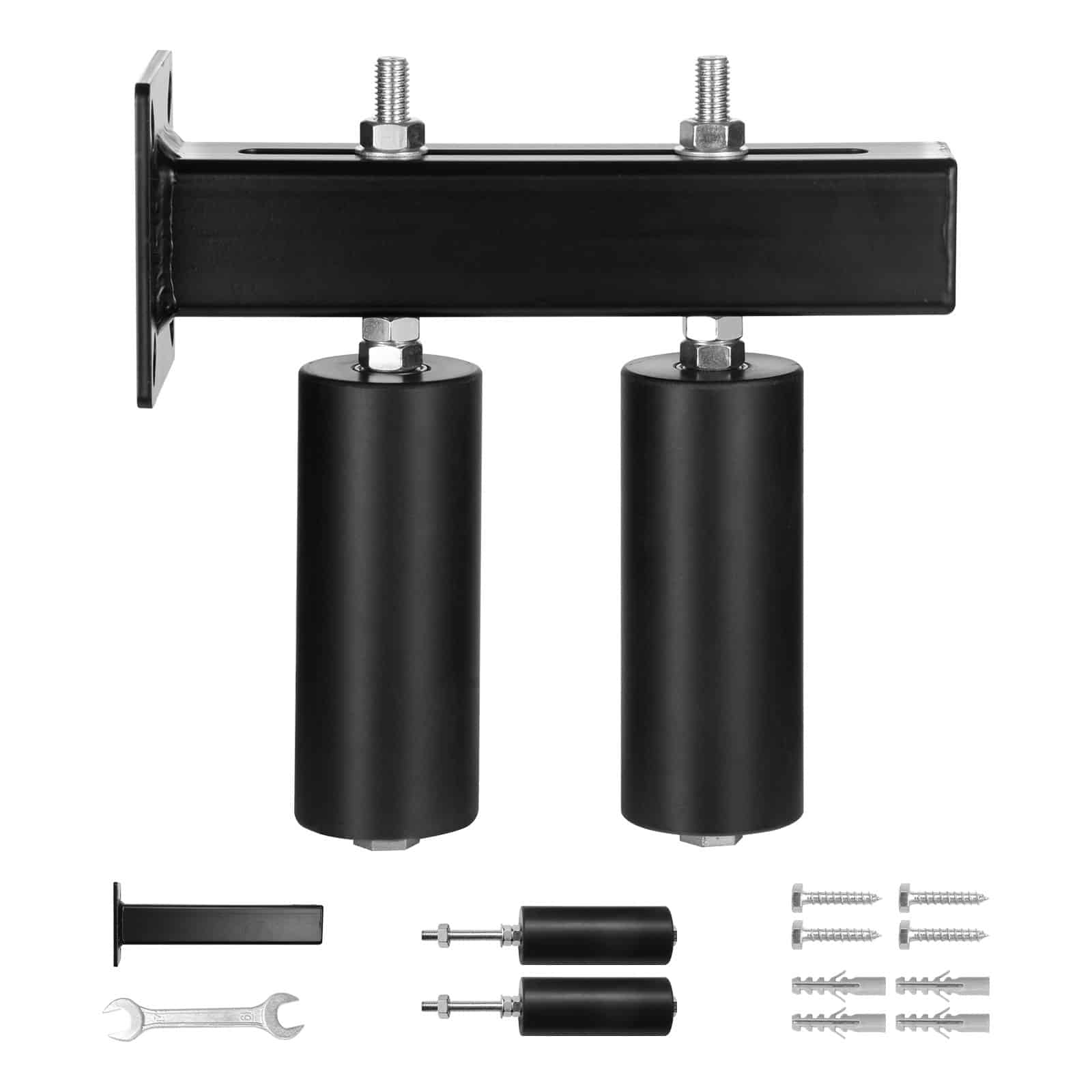 VEVOR Heavy-Duty Sliding Gate Hardware Kit with 15 cm Nylon Rollers & T-Bracket – Adjustable, Rust-Resistant, Easy Install - Image 9
