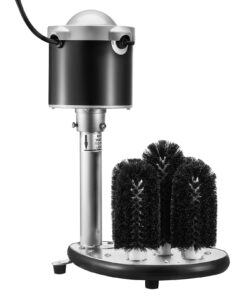 VEVOR Электрическая мойка бокалов для баров, коммерческий очиститель с 5 щетками, 600 бокалов/час, для вина, пива, шампанского