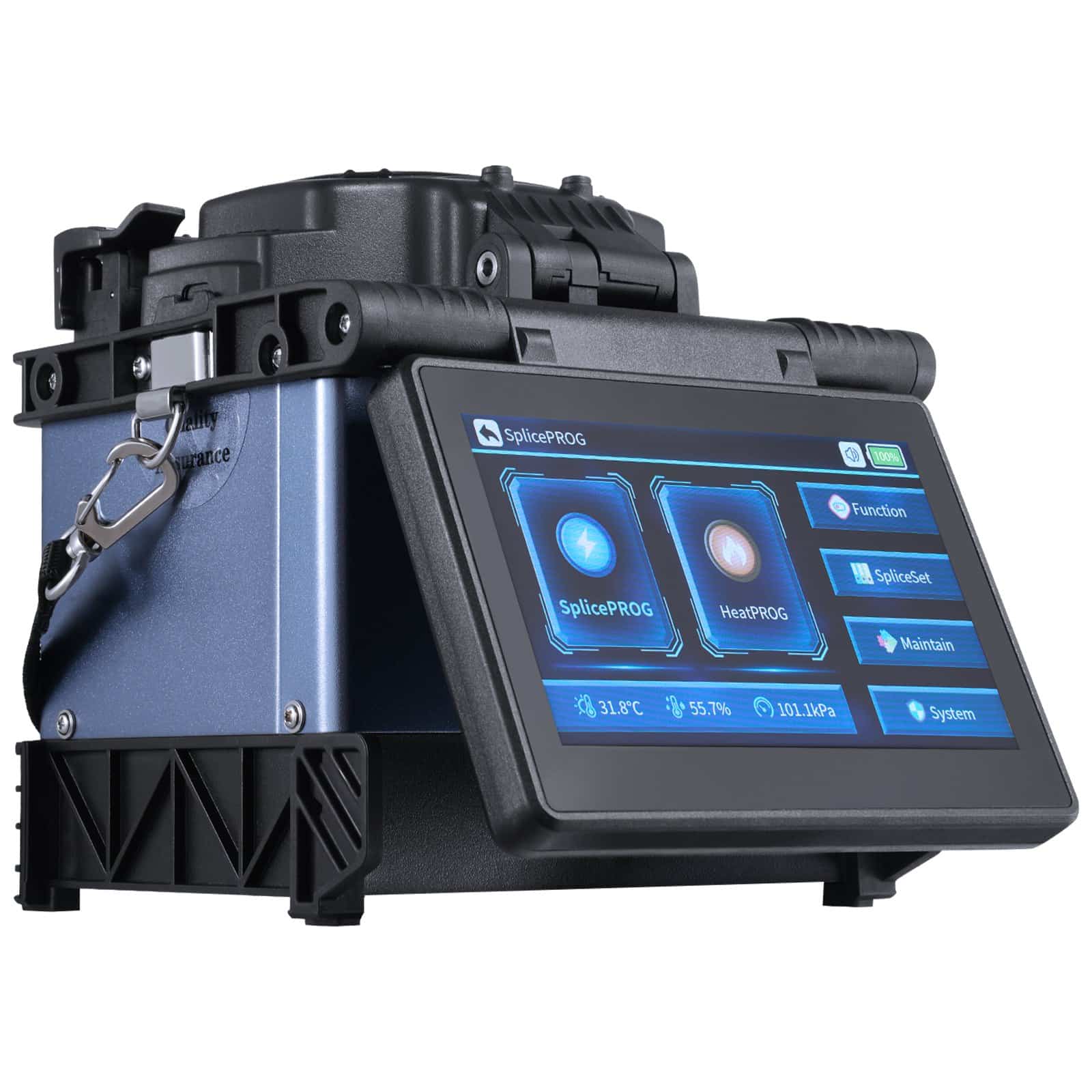 VEVOR Fiber Fusion Splicer with 6 Motors, Core Alignment, 5" Touchscreen, 7800mAh Battery, for SM/MM/DS/NZDS Fibers - Image 11