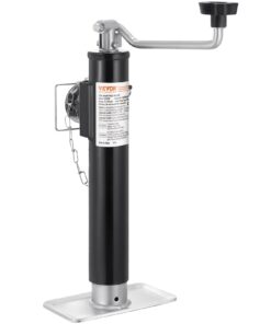 VEVOR Поворотный домкрат для прицепа 900 кг, сварное крепление, подъём 25 см, ручной, для RV, конных, утилитарных и яхтенных прицепов