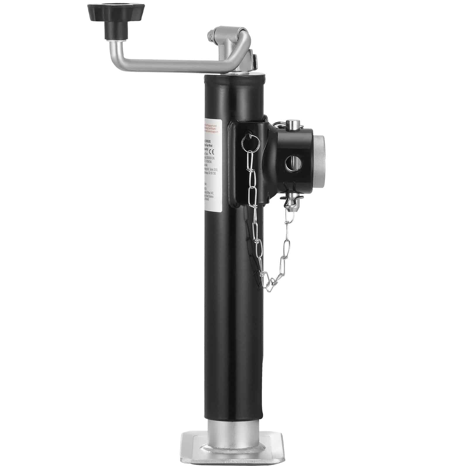 VEVOR 900 kg Swivel Trailer Jack, Weld-On Pipe Mount, 25 cm Lift, Manual Crank, for RV, Horse, Utility, and Yacht Trailers — изображение 9