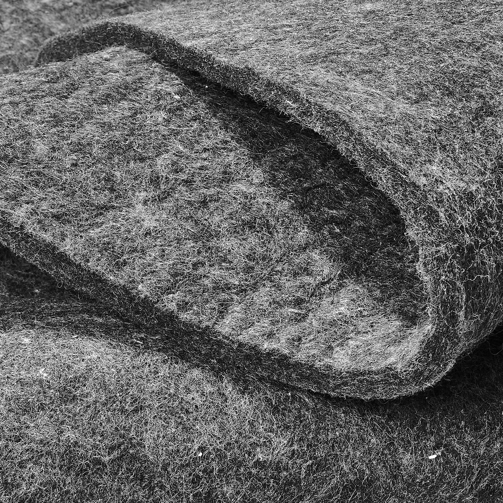 VEVOR 6mm Thick Polyester Felt Carpet Pad, 8x10ft (6.85㎡), Cushioning Rug Underlay for All Floors, Gray, Non-Slip-Free - Pilt 12