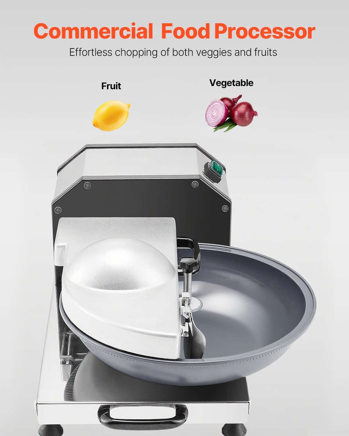 VEVOR 250W Stainless Steel Food Processor & Chopper – 3000 RPM, S-Curve Blade, Large Capacity, Multifunctional for Kitchen Use — изображение 2