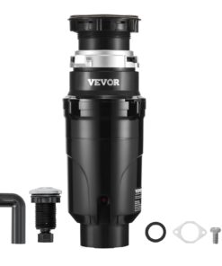 VEVOR измельчитель отходов 370 Вт, 3820 об/мин, непрерывная подача, тихая работа, простая установка