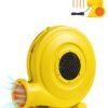 VEVOR 950Вт Надувний Повітродув, 1.3HP, 3300RPM, IP24, для Батутів, Гірок, Наметів, Жовтий