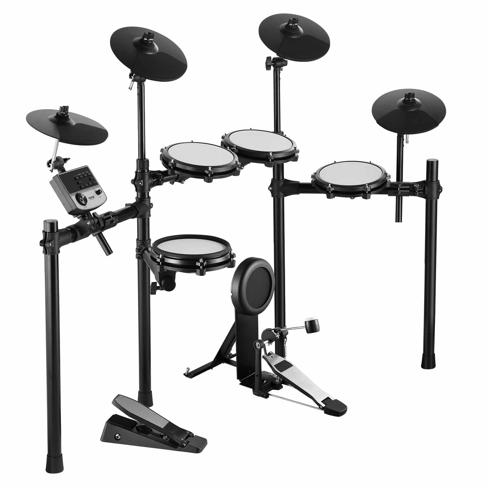 VEVOR Electronic Drum Kit with 32 Kits, 480 Sounds, 8" Mesh Drums, 10" Cymbals, USB MIDI, Pedals, Headphones & Throne - Зображення 9