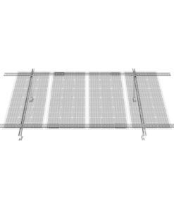 Регулируемое крепление VEVOR для солнечных панелей 30°–60°, на 1–4 панели, стальная наземная стойка для ферм, лодок, RV