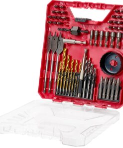 VEVOR 70-Piece Drill & Screwdriver Bit Set for Wood, Metal, Cement & Plastic – HSS, CR-V Bits with Case