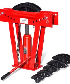 Гидравлический трубогиб VEVOR 12 тонн с 6 матрицами (13–51 мм), регулируемые ролики 90°–180°, ручной станок для гибки труб