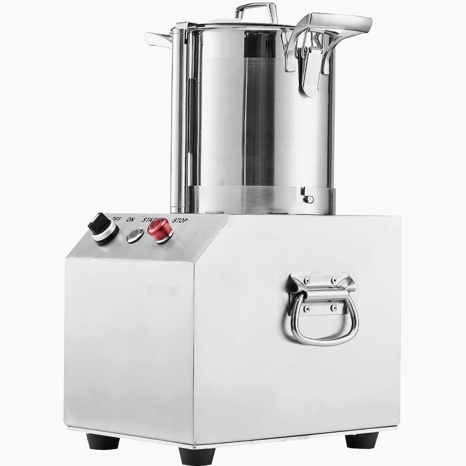 VEVOR 4L Stainless Steel Commercial Food Processor & Vegetable Chopper with 2 S-Curve Blades, 550W Motor, for Fruits & Nuts - Зображення 12