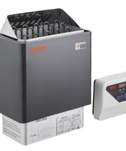 Электрический обогреватель сауны VEVOR мощностью 8 кВт с цифровым контроллером, настенное крепление, 400 В 3Н, для 8 (12 м³) Крытый/открытый спа-центр и домашняя сауна