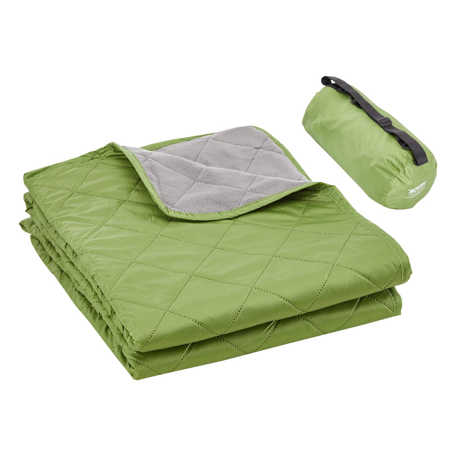 アウトドア寝具 JM BLANKET - LIGHT GREEN x GREEN VEVOR Waterproof Camping Blanket 2.08 x 1.4 m – 330GSM Fleece