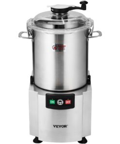 VEVOR 18L Stainless Steel Commercial Food Processor & Vegetable Chopper with S-Blade, 1500W Motor for Fruits, Vegetables & Nuts