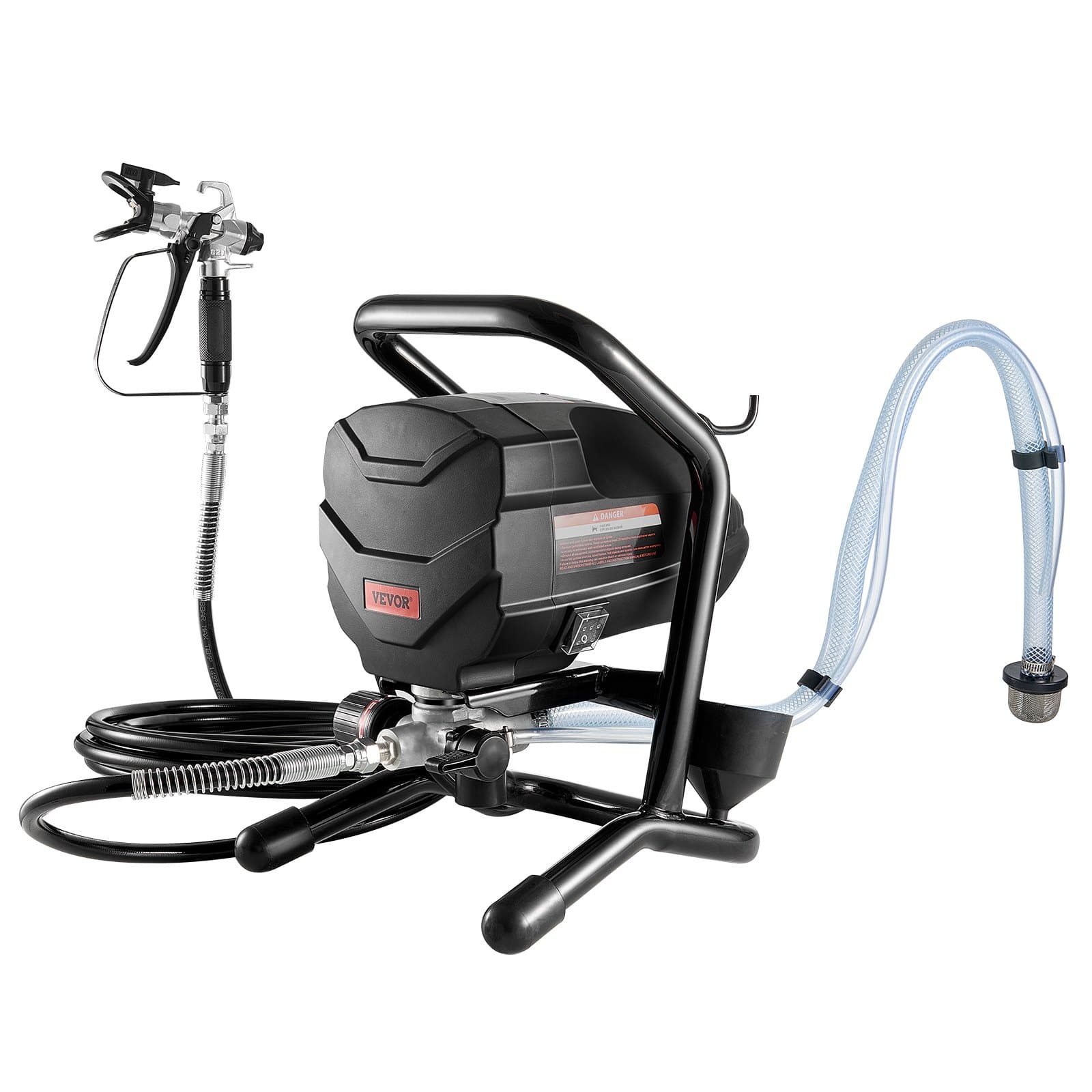 VEVOR 650W Airless Paint Sprayer with 3000PSI Pressure, 30cm Extension Rod & Cleaning Kit for Indoor/Outdoor Painting - Image 10