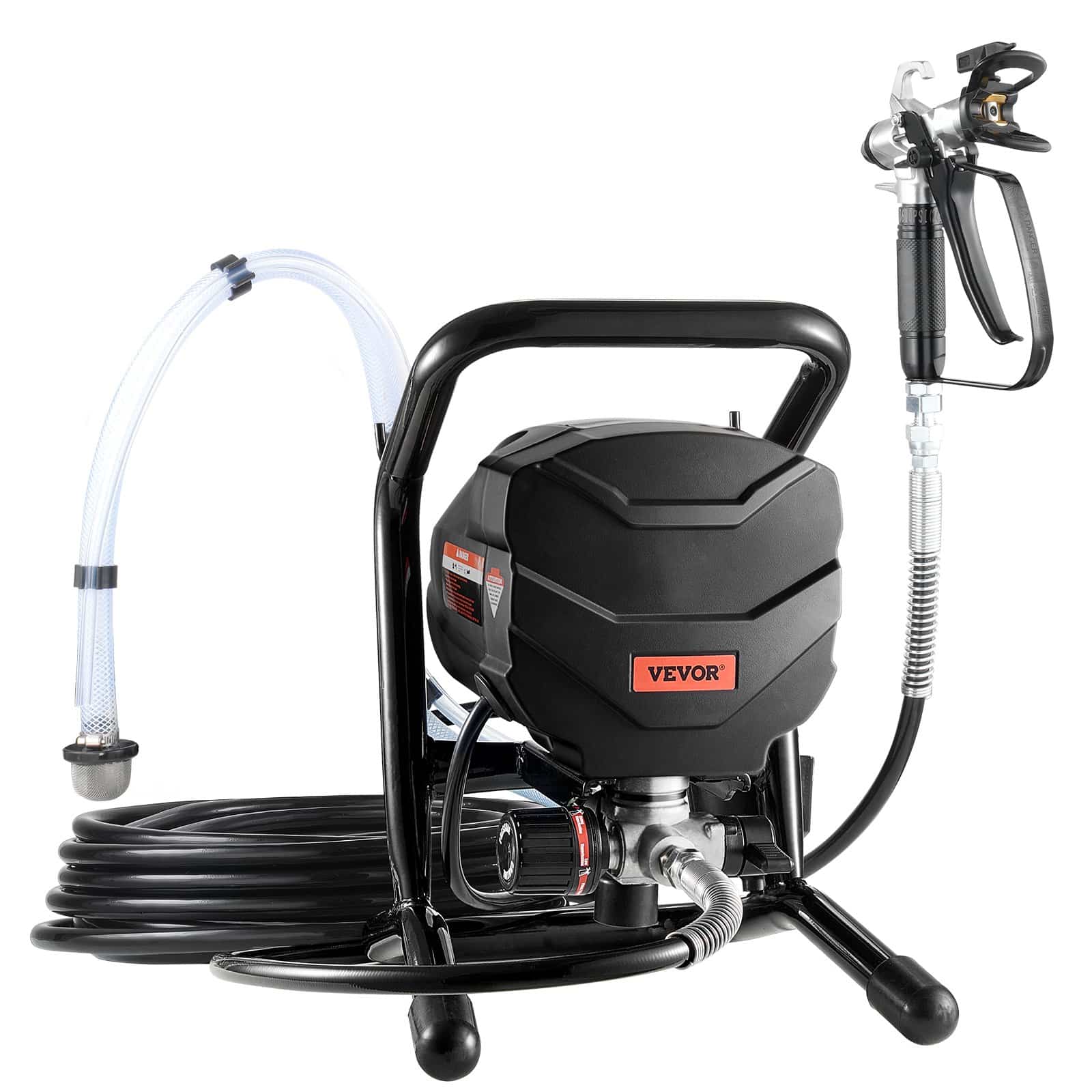 VEVOR 650W Airless Paint Sprayer with 3000PSI Pressure, 30cm Extension Rod & Cleaning Kit for Indoor/Outdoor Painting - Image 11