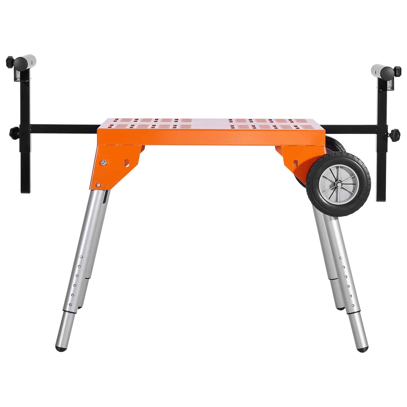 VEVOR Rolling Miter Saw Stand with Tabletop, Adjustable Height 68–83.5 cm, Foldable Steel Frame, 150 kg Load Capacity - Зображення 11