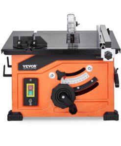 VEVOR 210 mm Portable Table Saw, 1200W, 4800 RPM, 225 mm Rip Capacity, with 24T Blade & Miter Gauge for Woodworking