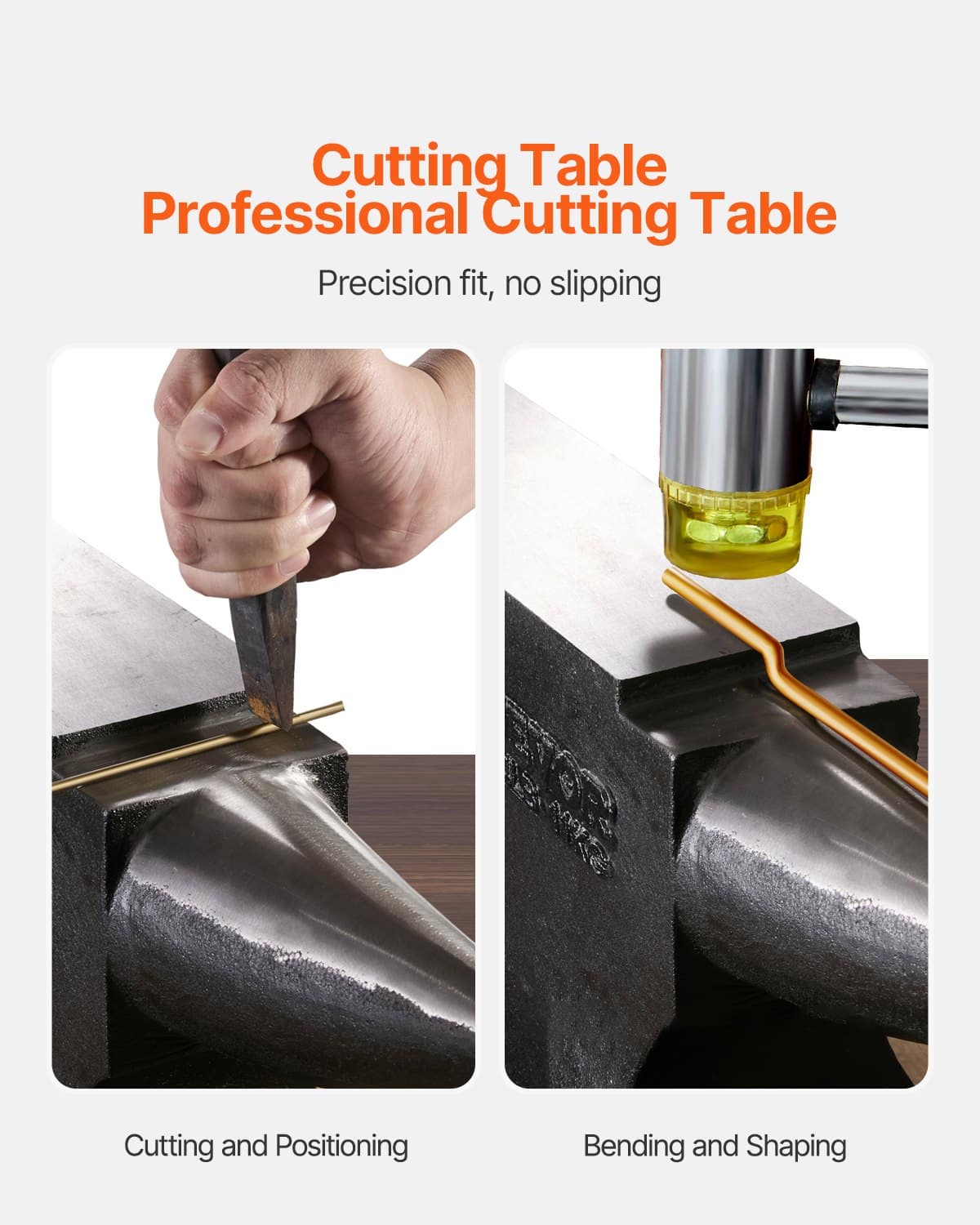 VEVOR 11.3kg Single Horn Cast Steel Anvil with Round Horn & Stable Base, 312x64mm Surface, for Blacksmithing & Metalworking — изображение 4