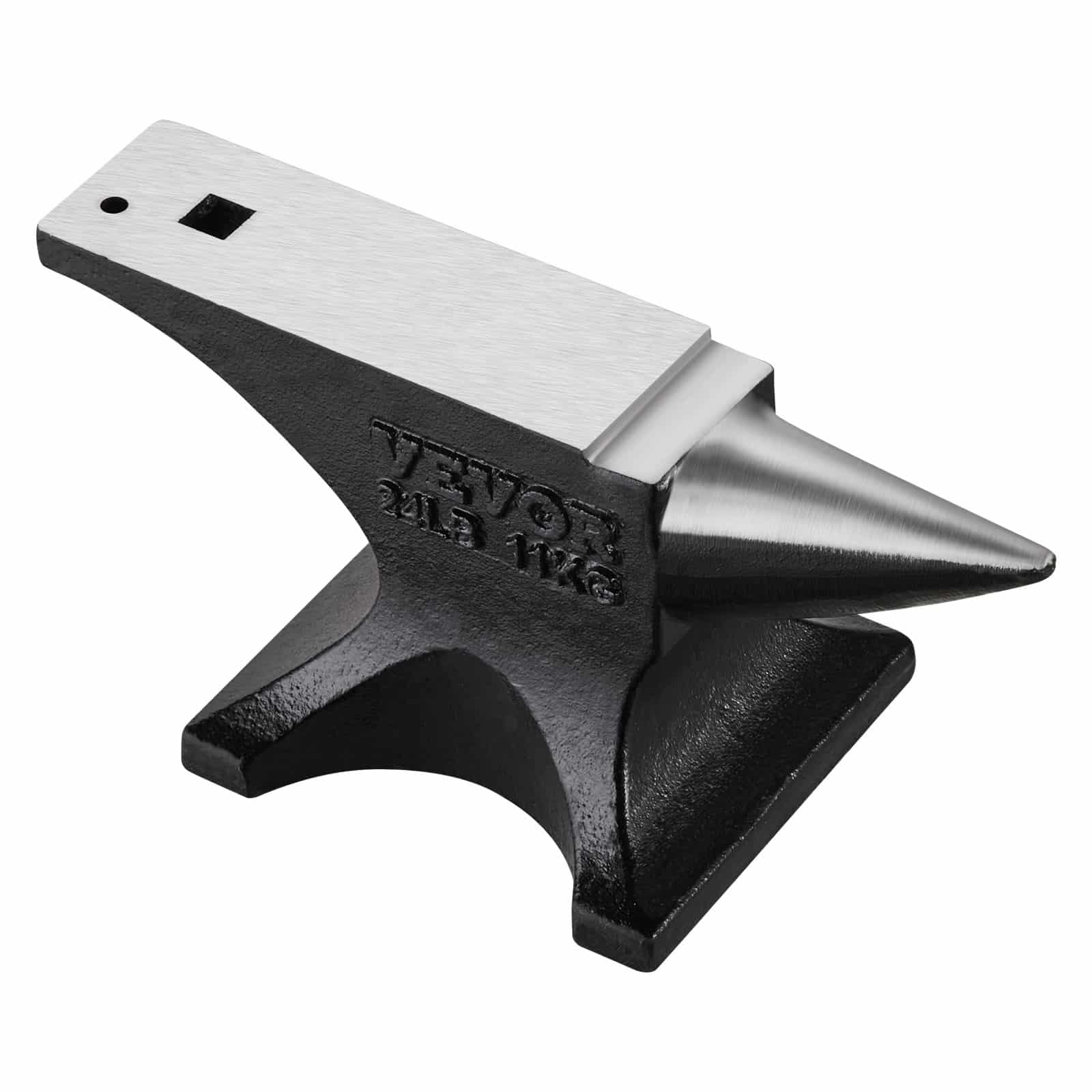 VEVOR 11.3kg Single Horn Cast Steel Anvil with Round Horn & Stable Base, 312x64mm Surface, for Blacksmithing & Metalworking — изображение 12
